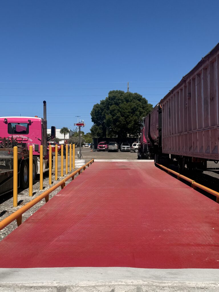 Wasteline Solutions Truck Scale Station - Back View