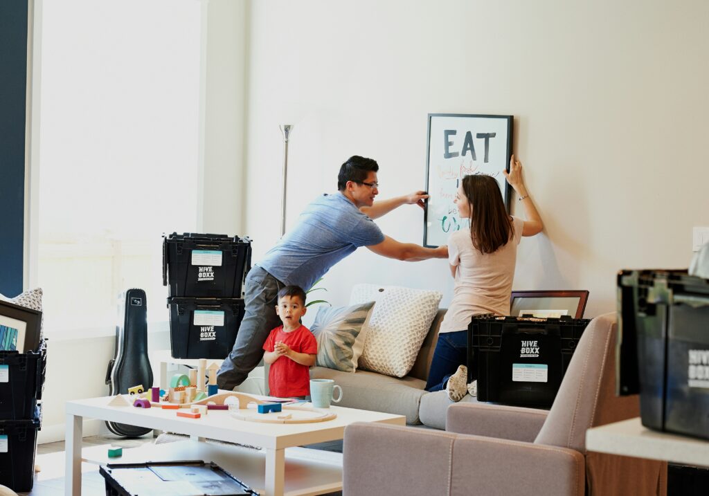 residential family decluttering home