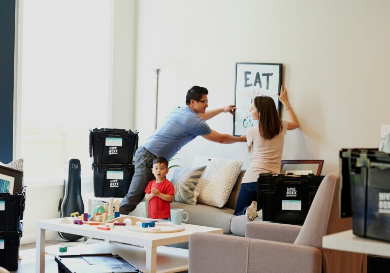 residential family decluttering home