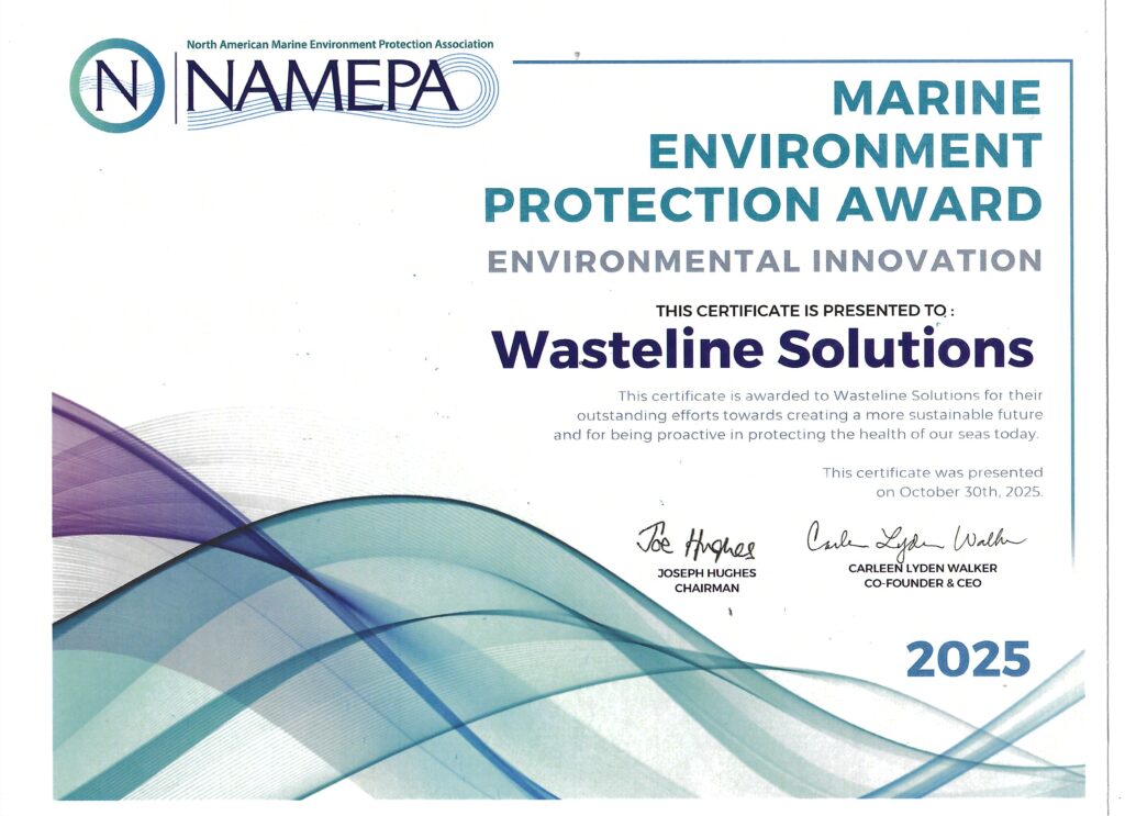 NAMEPA Certificate - Wasteline Solutions